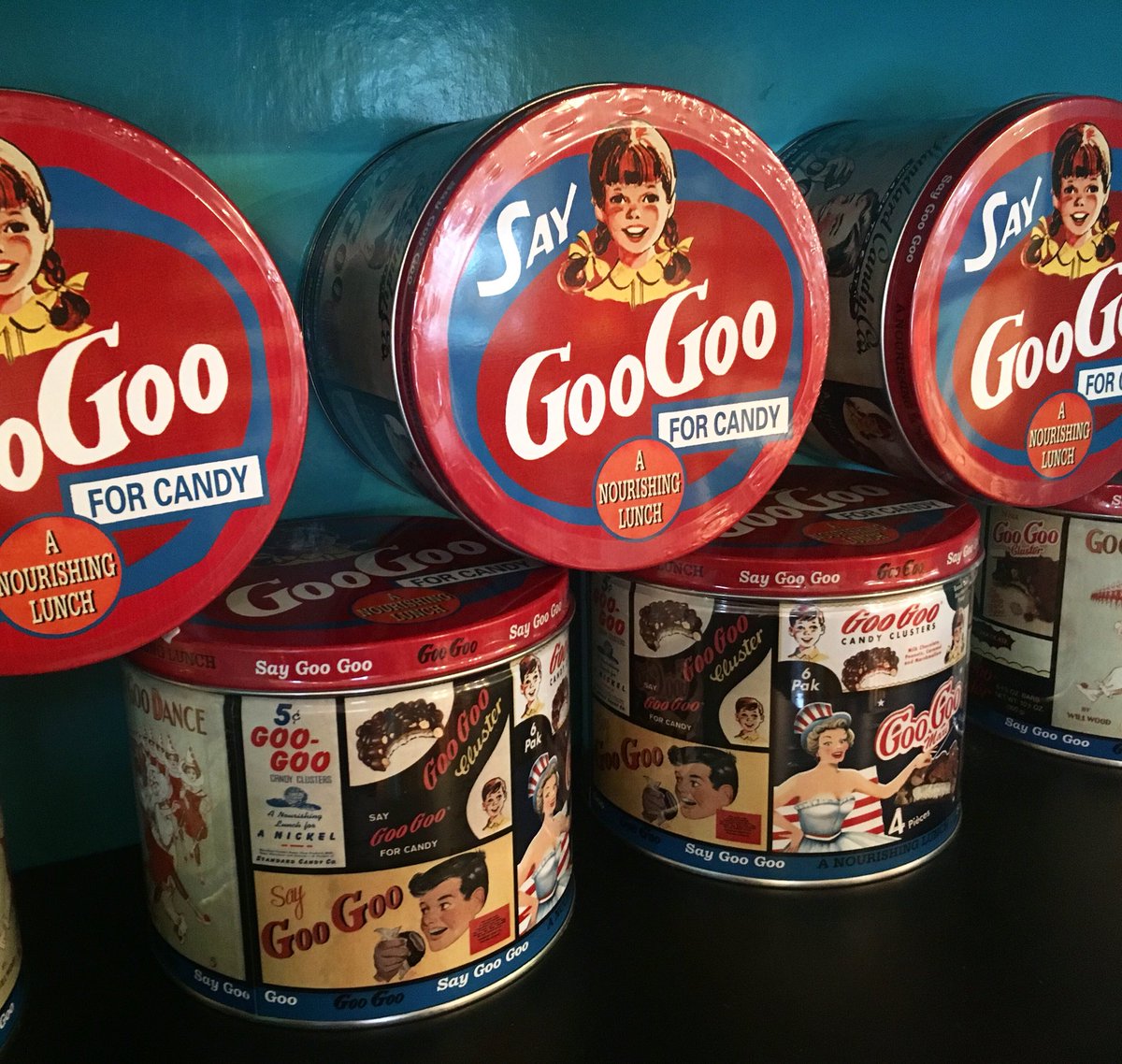 SugarDive's tweet photo. We say "GooGoo" and a #happyhumpday to you! 
#googooclusters 
#SugarDive #candy… https://t.co/E6XwEol8zz https://t.co/wQa37fCzPv