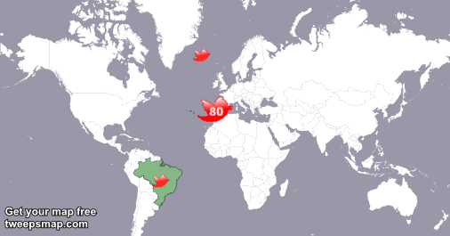 Kraiuu's tweet photo. My followers live in Portugal (77%), Iceland(10%)... Get your free map: https://t.co/luJnniDwIO https://t.co/QkaHRRQ6zo