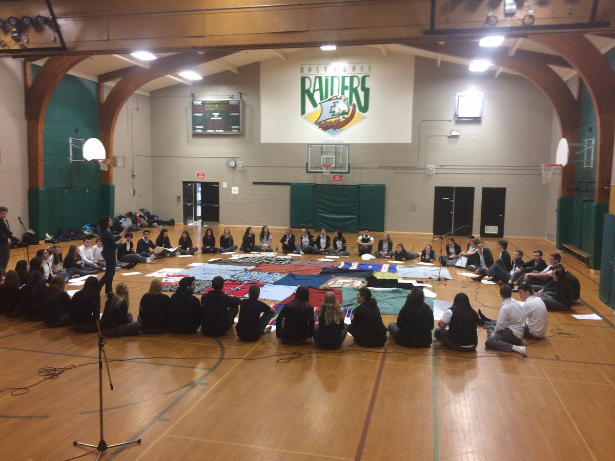 hcwethenorthend's tweet photo. Aboriginal Studies blanket exercise bringing together HC, BT and ND. Knowledge is power! #WeTheNorthEnd #Aboriginal https://t.co/H66kwMhapV