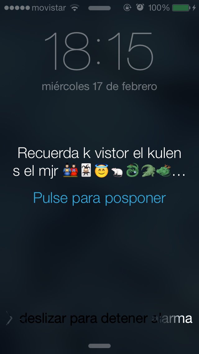 luciatutty_'s tweet photo. la mejor alarma @victorsang_ 😂 https://t.co/JWT2bItr51
