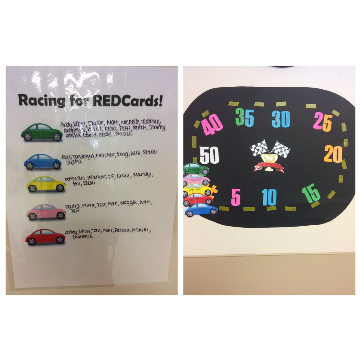 stein_katie's tweet photo. And we're off! 🏁🚗🚕🚙 we will be racing for redcards at 2765! @redman_michelle @domcolosimo can't forget @RickyVargas2 https://t.co/G9oqADClSq