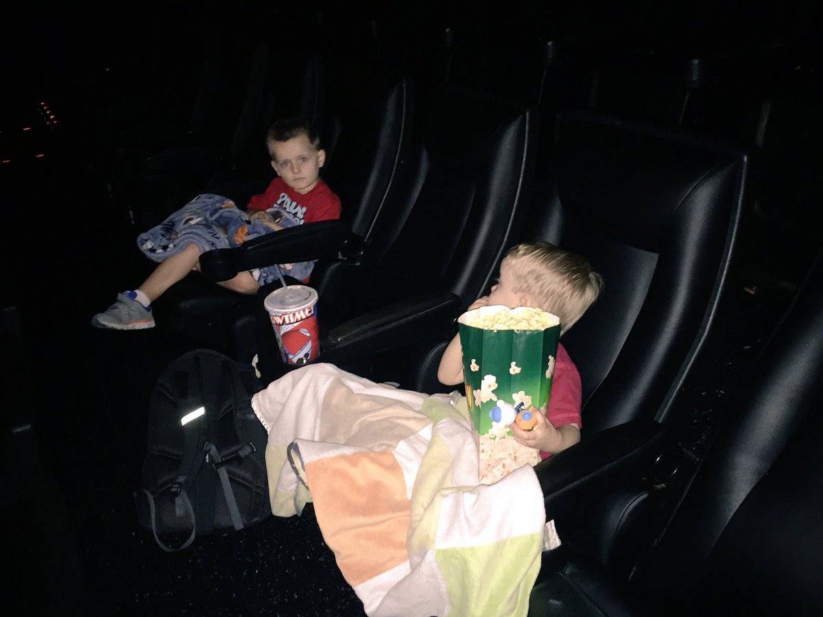 Enjoying vacation with the guys! You can't beat Kung Fu Panda and popcorn if you are 2 and 4 years old 😏
