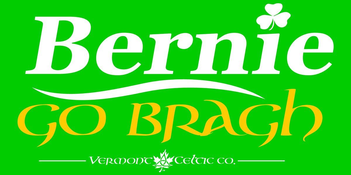 VTCeltic's tweet photo. Bernie Forever!  #BernieGoBragh #IrishBernieSong @BernieSanders -- https://t.co/VipUA7q2rX https://t.co/dsp5RtzV2c