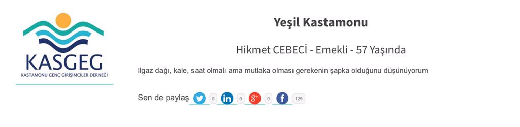 Günün logo fikri Hikmet Cebeci'den.

Kastamonu logosu için fikrinizi yazmak için kastamonulogosunubelirliyor.com 'a girin!