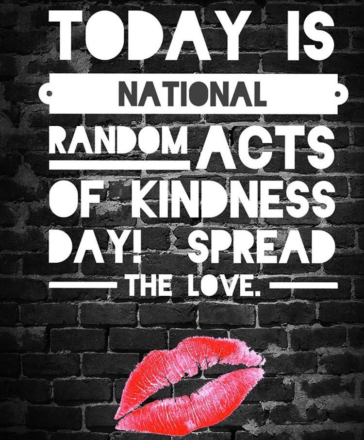 carrieanninaba's tweet photo. RT to spread the LOVE #RandomActsOfKindnessDay https://t.co/kQtkJYXMYt