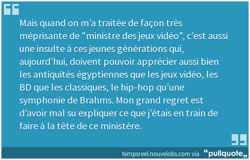 W_Chloe's tweet photo. Ah tiens, Fleur Pellerin a répondu au "ministre des jeux vidéo" https://t.co/nFOrVqxJAt https://t.co/vRTu0mhQHT