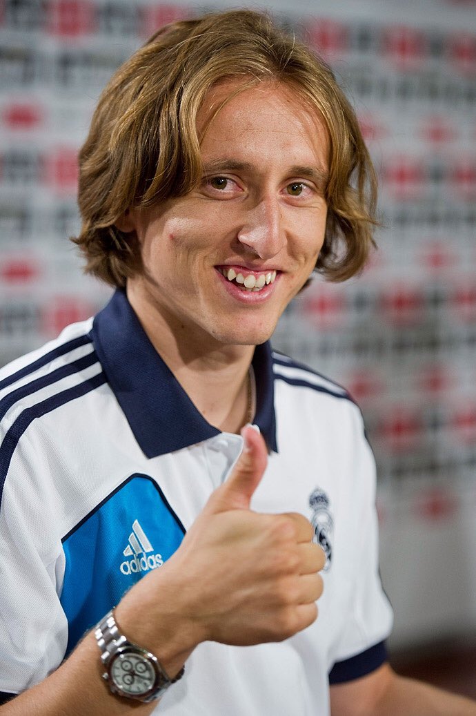 Luka Modric looks like the kinda guy who would tell you wanking 15 times a day is a healthy pastime.