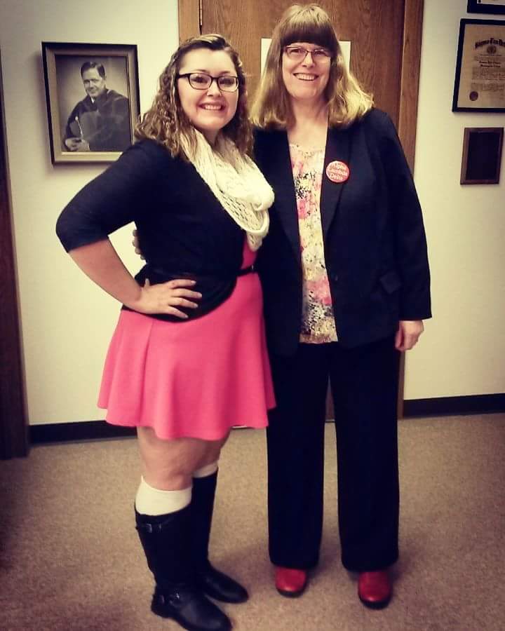 MissAlexiAnn's tweet image. Marty Knepper, our faculty advisor of @MSideALD , join us for our "On Wednesday's we wear pink " movement!