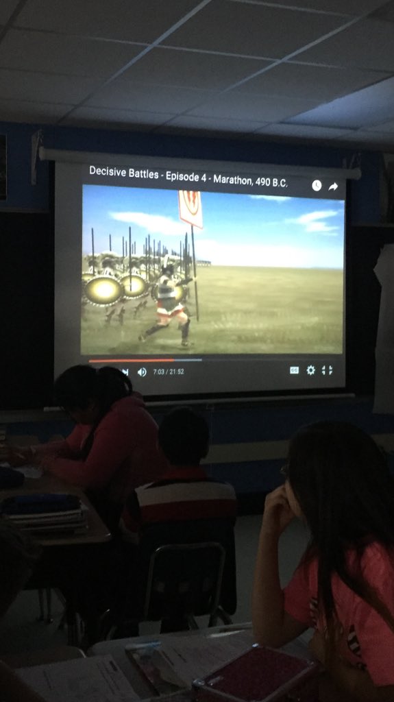 ahealy25's tweet photo. Co-taught social studies using video game technology to teach the Battle of Marathon @bostn04 #62CMS #62learns https://t.co/h8CF43CTnx