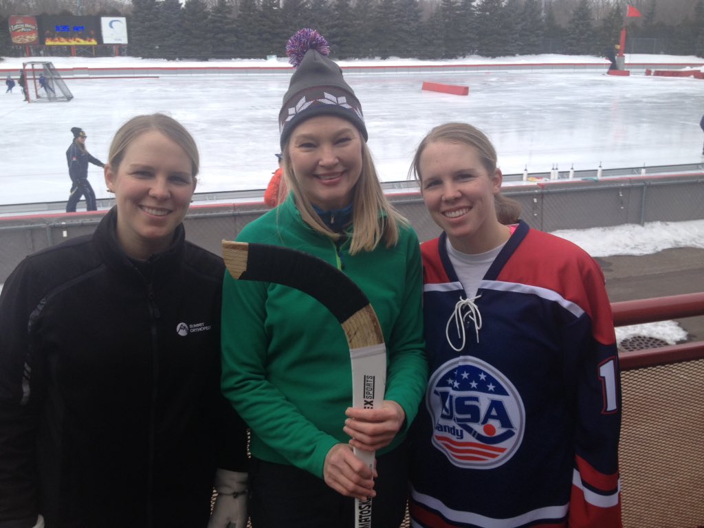 MaryAliceRosko's tweet photo. These MN twins are taking part in Women's Bandy World Championships @skatetheoval. Meet @USAwbandy @MyFOX9 Thurs. https://t.co/ggbdbBsO13