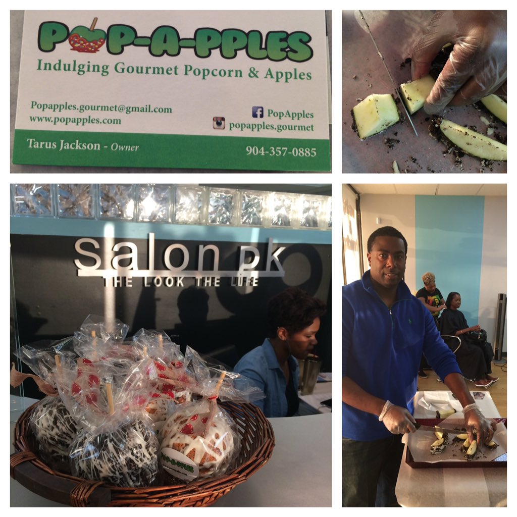 DawnANjax's tweet image. 🍸Happy hour has never been so sweet! It&apos;s Candy Apple Hour here at salon PK❣@PekelaRiley @SalonPK 🍎#clientperks!