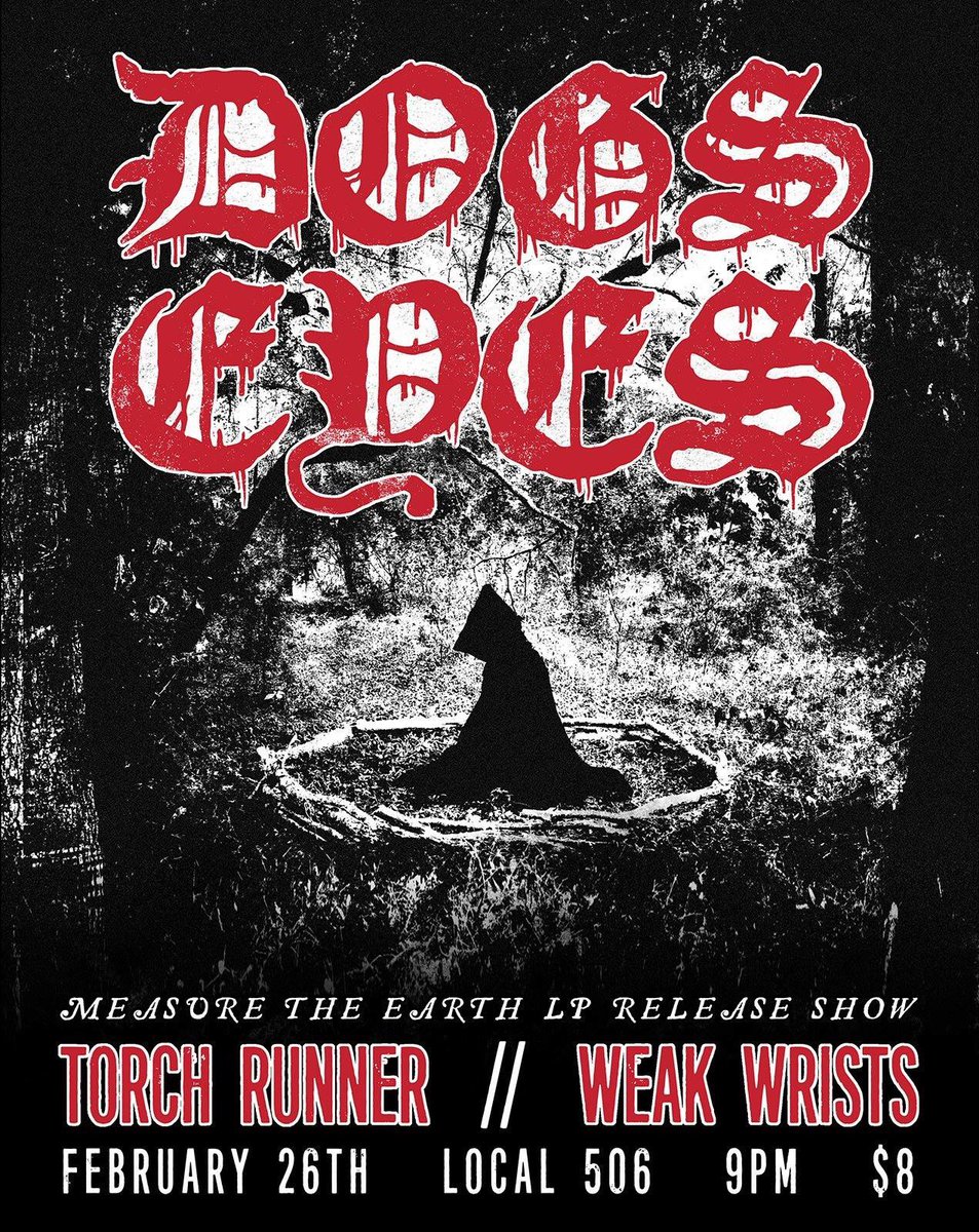 Gearing up for this. Gonna be insane. Get your copy of 'Measure the Earth' over at headfirstrecords.limitedrun.com