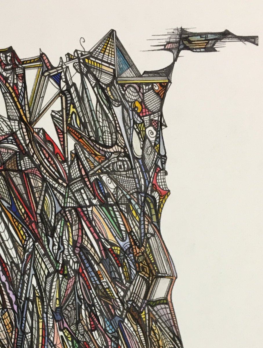 pencil_roll's tweet photo. jdaviesarts: More details, Junk. Archive watercolour and ink on paper. JD 2009 #surreal #design #drawing #studioka… https://t.co/TsgHzwC6Ad