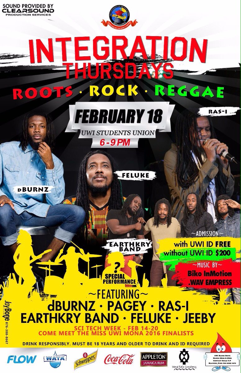 ELRTowersHall's tweet photo. Tomorrow:
End the day at #ReggaeInte! Roots. Rock. Reggae
@dBURNZMusic & @Jeeby_Lyricist +more
#ELRUpdates https://t.co/m9WHa494zp