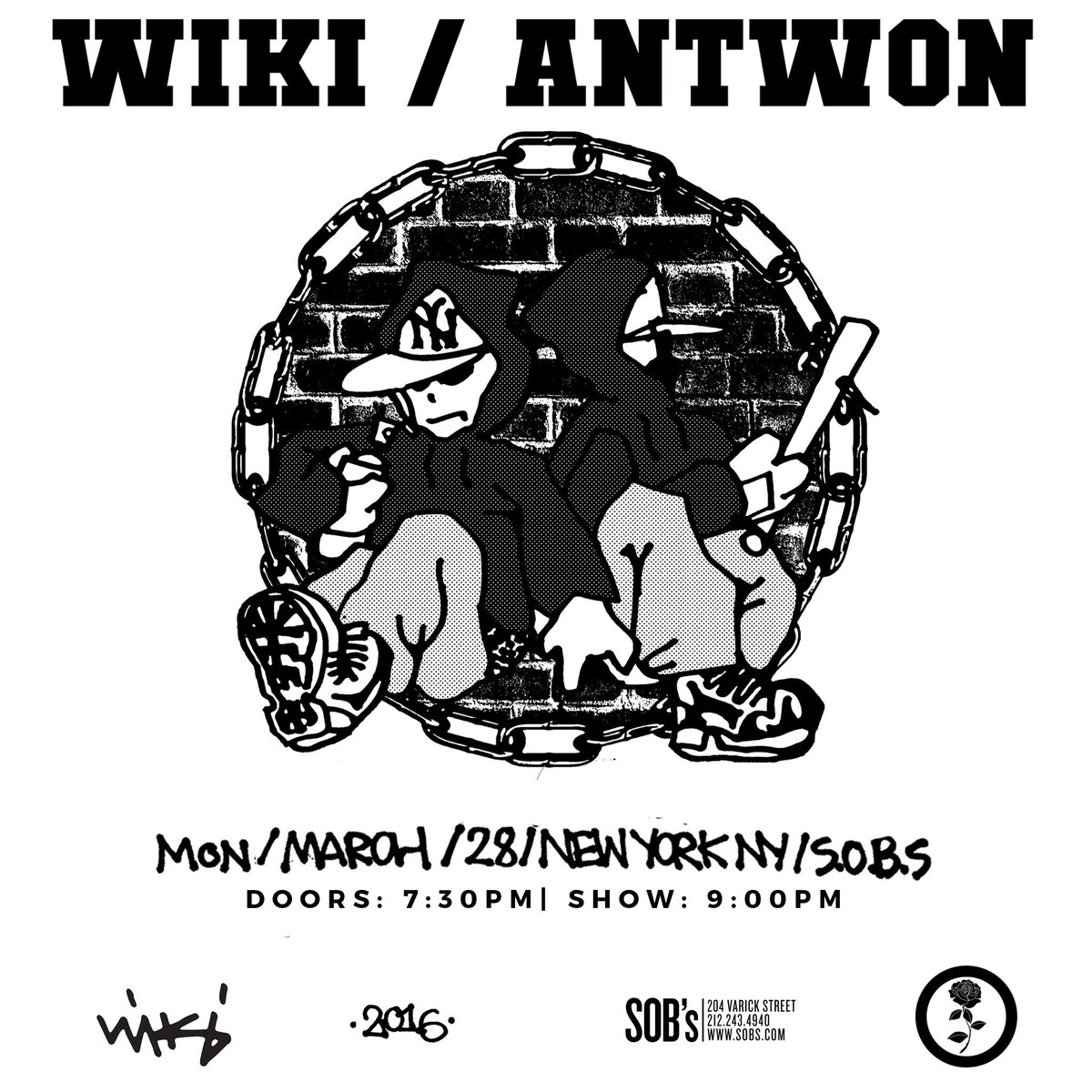 SOBs's tweet image. #JUSTANNOUNCED
MONDAY MAR. 28
@wikset &amp;amp; @AAANTWON tour in NYC @SOBs 
TIX:ticketweb.com/t3/sale/SaleEv…
