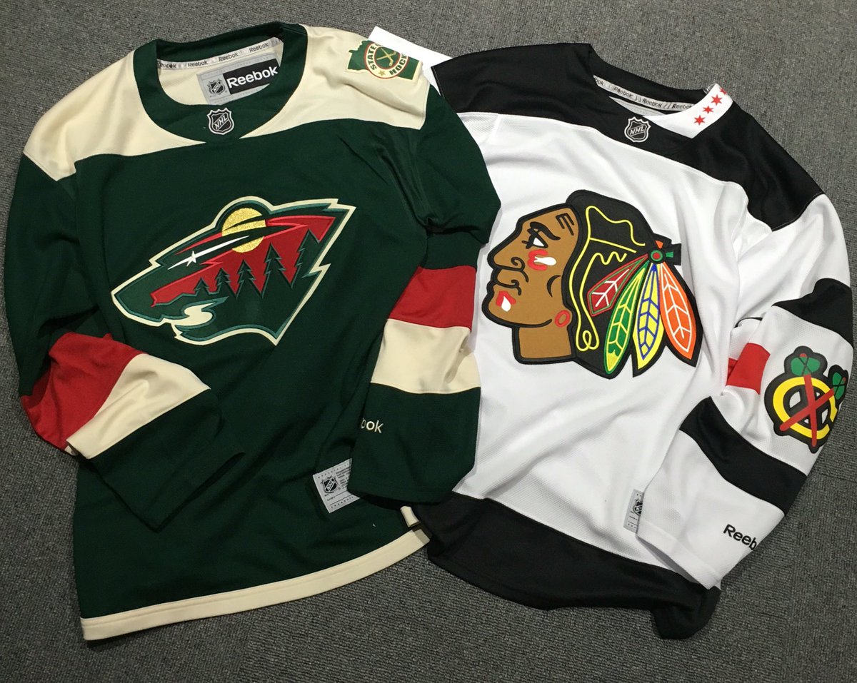 ReebokHockey's tweet photo. Today we're giving away 2 @NHLBlackhawks &amp; 2 @mnwild jerseys. To win follow us, RT this &amp; reply w/ #ItsYourGame https://t.co/rynJt60h7p