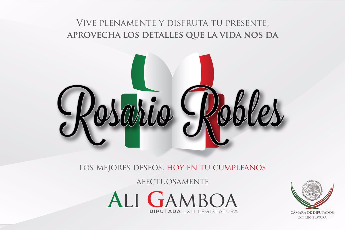 AlyGamboa's tweet photo. ¡Feliz cumpleaños Sria. @Rosario_Robles_ le mando un fuerte a brazo y mis mejores deseos! https://t.co/zZ9IxG3PQh