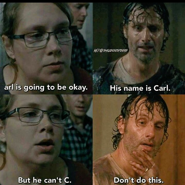 "Arl is going to be okay.."
#TheWalkingDead