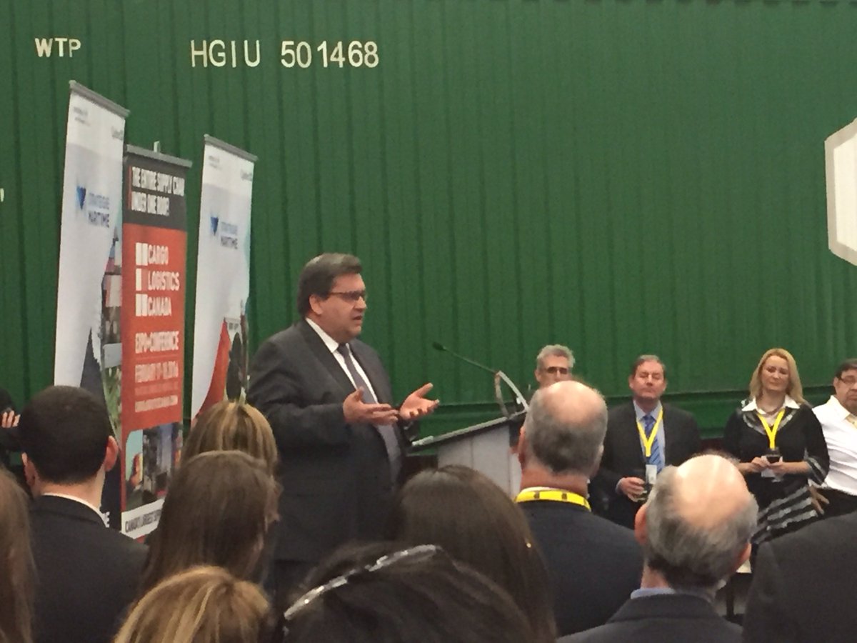 shiptrack's tweet photo. Denis Coderre speaking at @CargoLogistics #shiptrack #cargo2016 #piicomm #montreal https://t.co/abY5qTaWZn