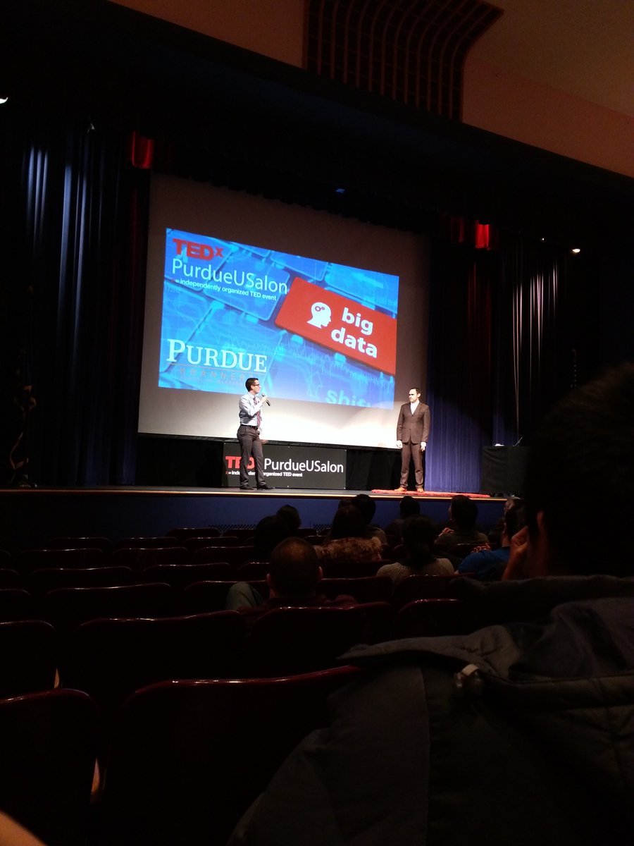 PurdueBizGrad's tweet photo. We are ready to learn more about big data! #TEDxPurdue #Krannert https://t.co/4SJ6AkkyYY