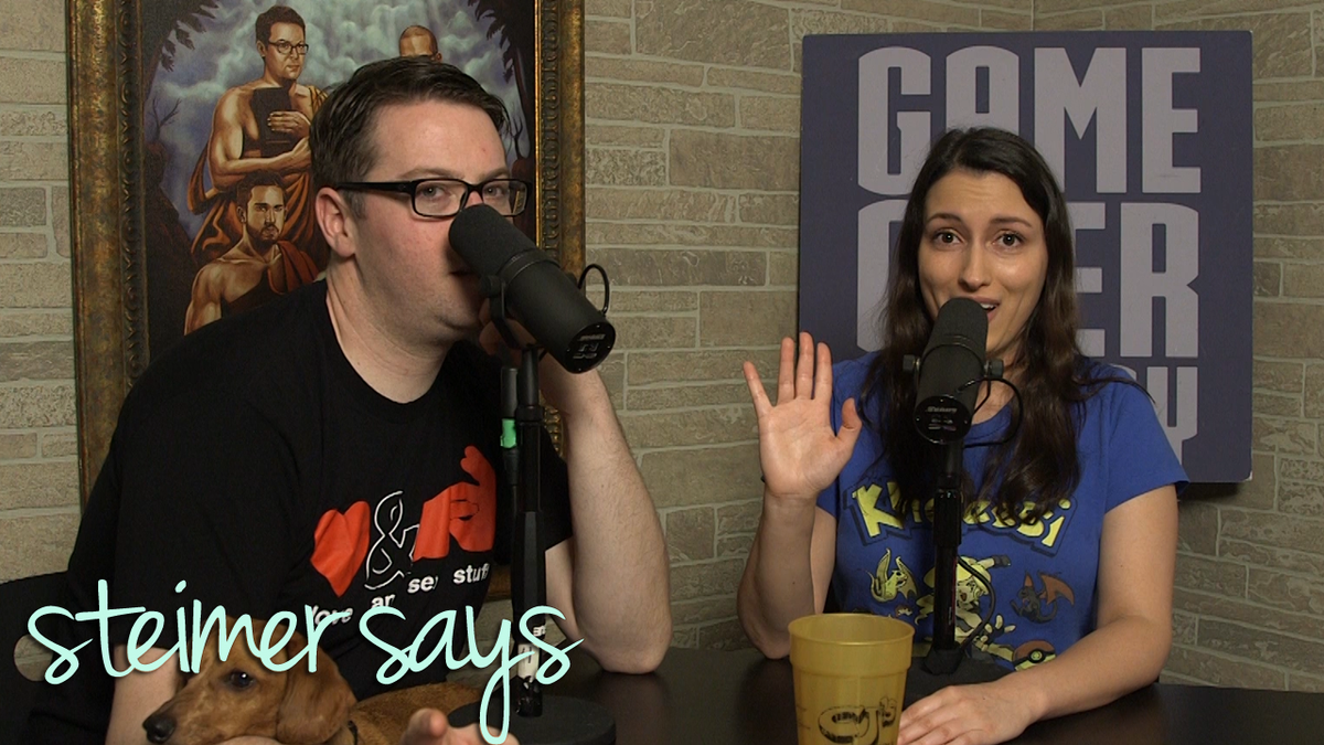 GameOverGreggy's tweet photo. It's @steimer and me talking about how she left me for LA and doomed us and oh, God, why?! https://t.co/PrBgoKHZZV https://t.co/OdboMgkU1L