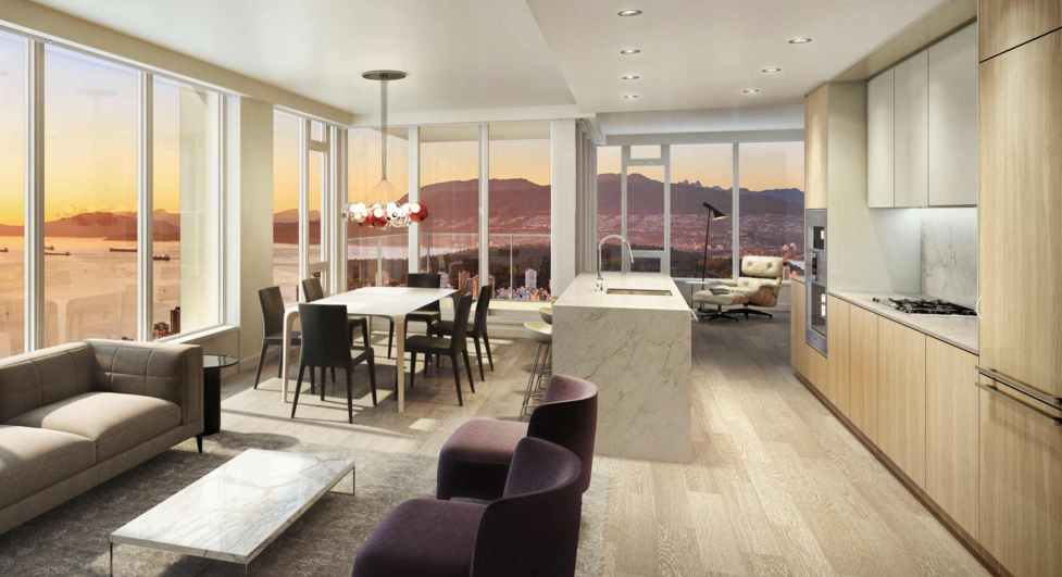 BurrardPlace's tweet photo. The #limitlessviews of the beautiful West Coast sunset provides a breathtaking backdrop for our living spaces. https://t.co/tgWyb5FaxA