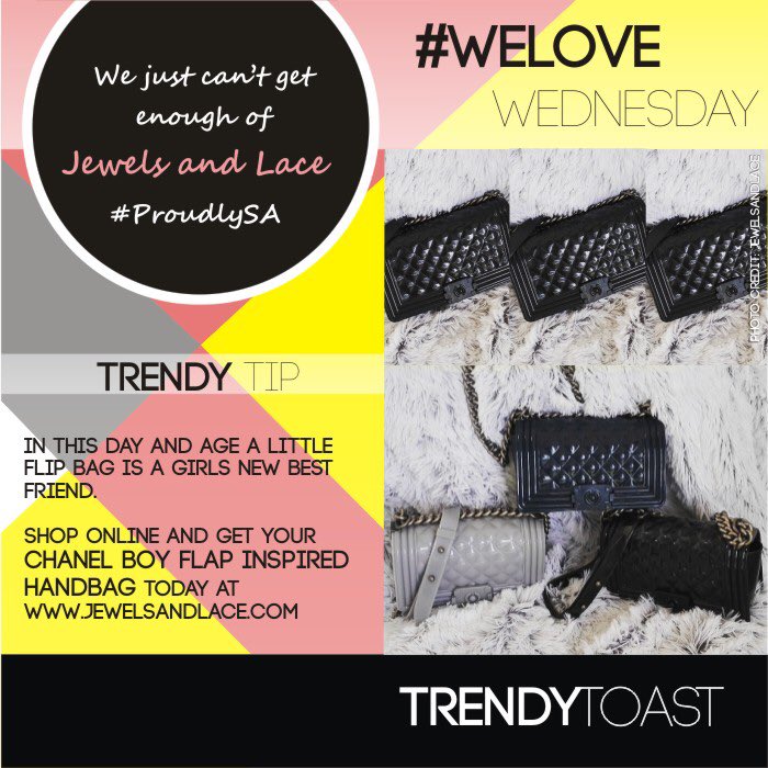 @jewelsandlace We love this new Chanel Boy Flap Inspired bag #chanelboy #jellybag #onlineshopping #trendytoast