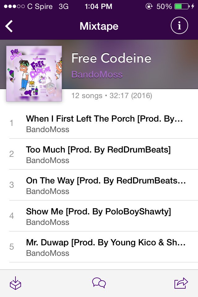 BandoMoss's tweet image. #FreeCodeine Hit 2k Downloads Go Check It Out 💯💯 Glo Up ☀️