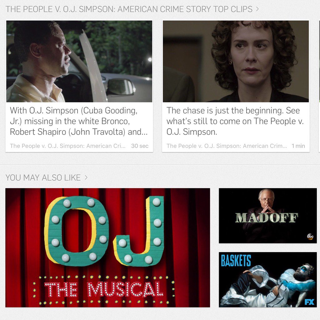 OJTheMusical's tweet photo. Our dream of @hulu linking @ojthemusical as a “you may also like” from their @acsfx page has come true! #VivaLaOJ https://t.co/qK34RUKcDl