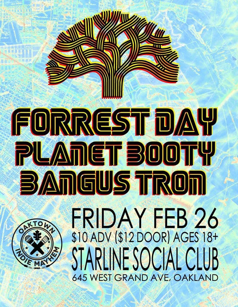 planetbooty's tweet photo. Oaktown throwdown Fri 2/26 at @StarlineSC with @ForrestDay @BangusTron @HellaOIM https://t.co/cnuUpKabSO