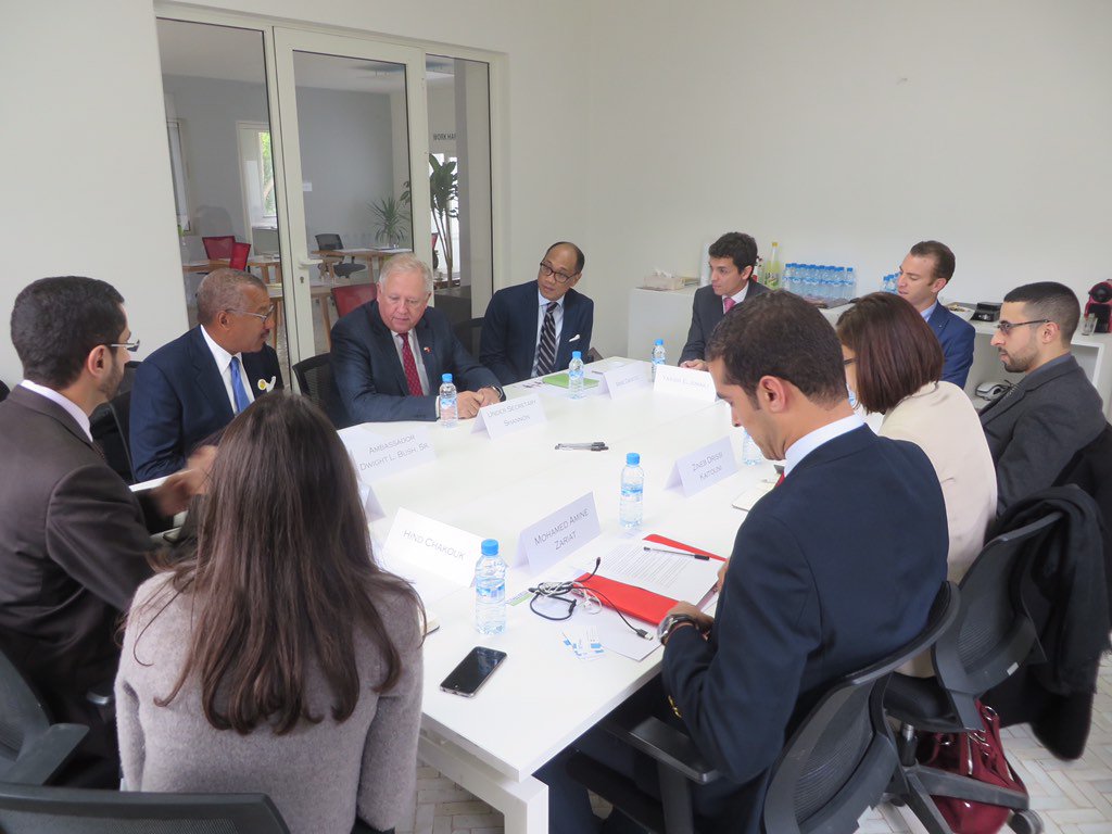 Secteur21's tweet photo. Great meeting today discussing major entrepreneurial issues with US Ambassador M. Bush &amp; the Ambassador M. Shannon https://t.co/gerIo29Ual