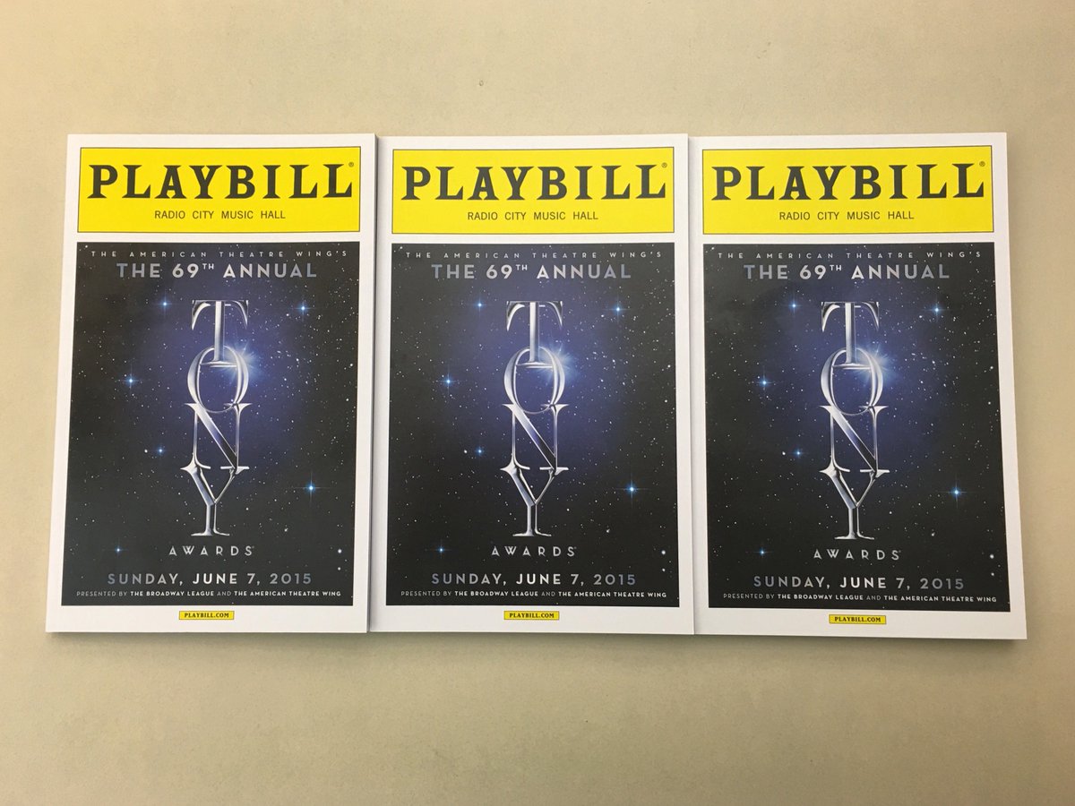 playbill's tweet photo. #PlaybillRAK: We're giving away three #TonyAwards Playbills! RT for a chance to win 🙌🏾 #RandomActsOfKindnessDay https://t.co/2u9NIkSicN