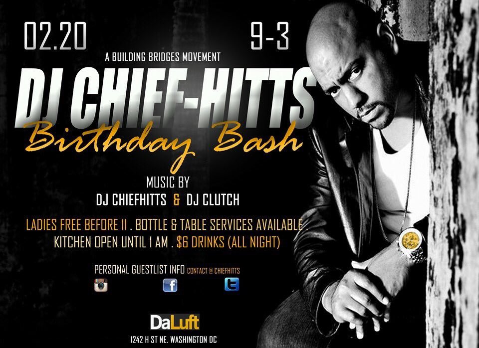 KeemDaDreem3w's tweet photo. This Friday >>>🎉🎈🍺
DJ Chief- Hits Birthday Bash
@DaLuftDC
MUSIC BY:@clutchszn #BUILDINGBRIDGESMOVEMENT #TH3RDWORLD https://t.co/SrT6fpdhhP