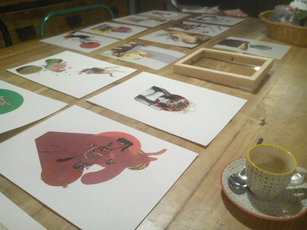 AbrilsCafe's tweet photo. Working in new art exposition! ^^ #art #Terrassa #4thMarch https://t.co/W9QgY2nbsj
