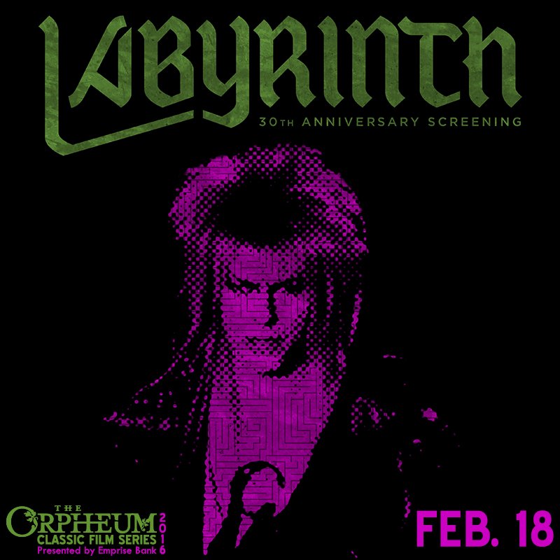 LAST CHANCE: RT to WIN 2 tix to LABYRINTH Thursday @WichitaOrpheum! Must be a follower to win. #classicfilmseries