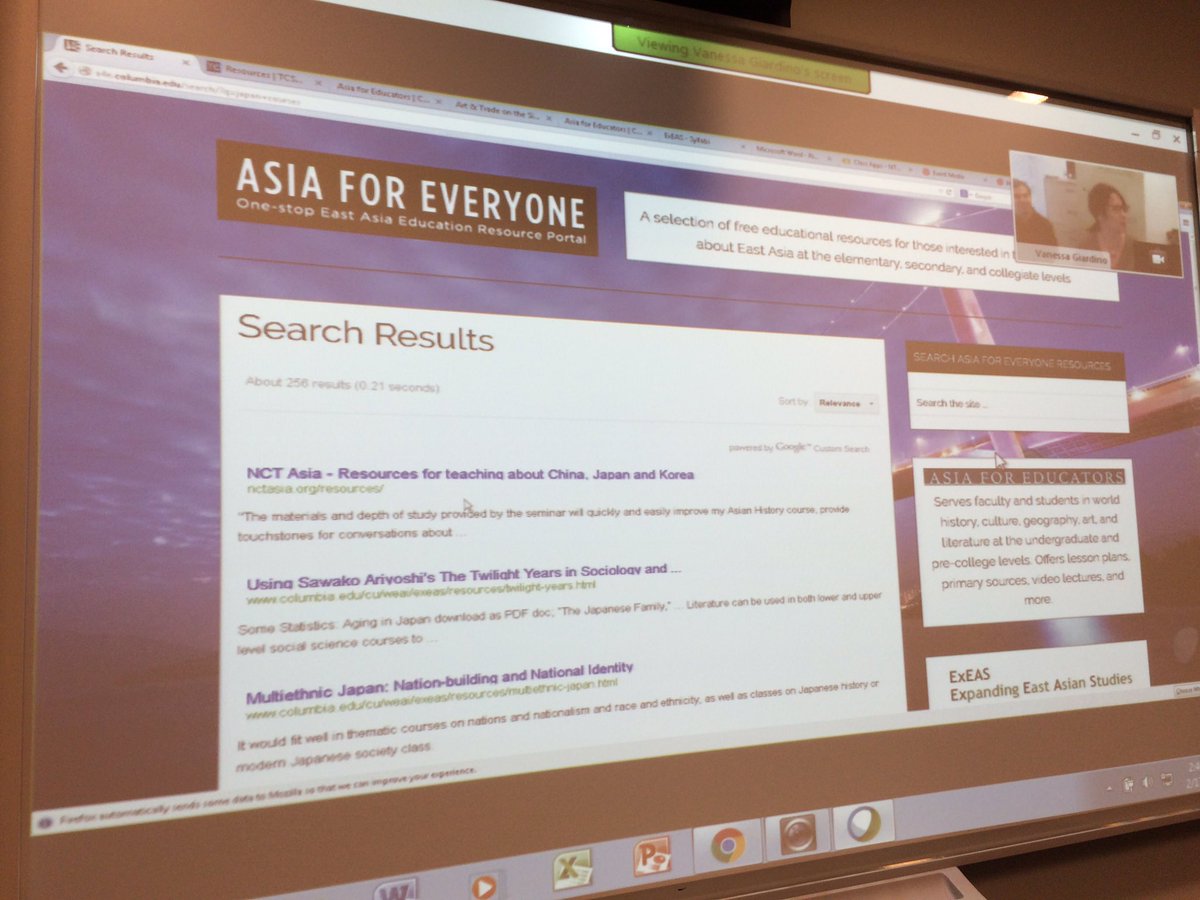 GoGlobalED's tweet photo. "Asia for Everyone" web resource portal in action! #IFLEGranteeShowcase https://t.co/2cJZsxFJoY