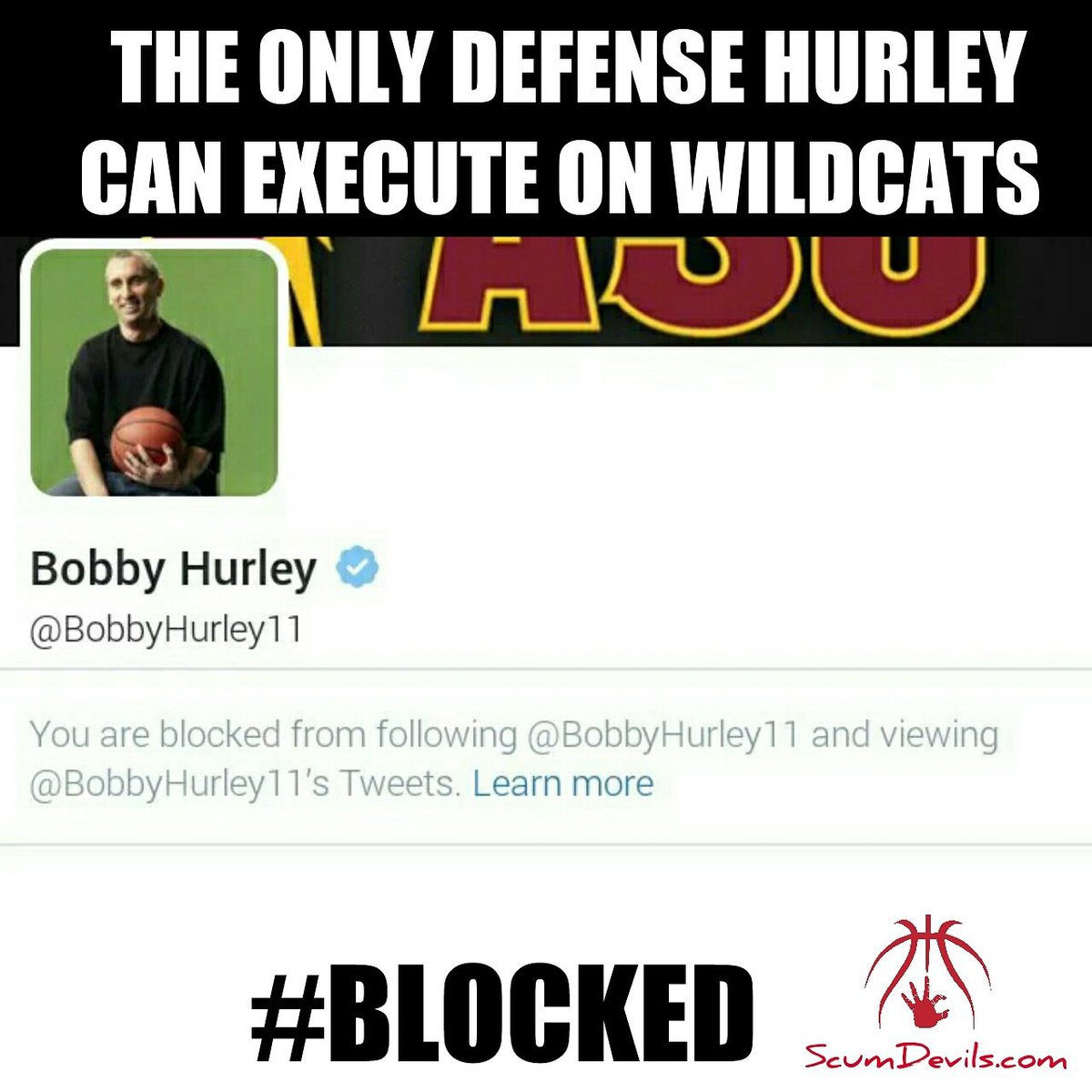 scumdevils's tweet photo. @OGmattyICE @ZonaZooOfficial and you've just been #blocked #twitterD https://t.co/AdoVPZwIhX