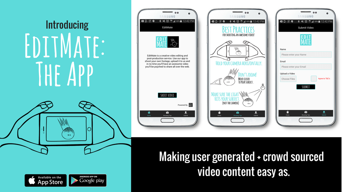 HeyEditMate's tweet photo. We've officially launched EditMate, the app! Learn more here: https://t.co/YlcPwHm4Mr https://t.co/K1aapM7awX