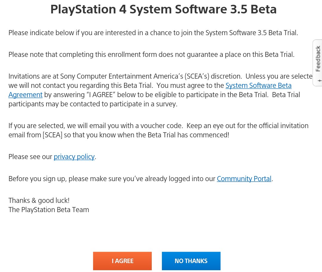 Rpg Site Ps4 Firmware 3 5 Beta Registration T Co I3ccfgihoc T Co 7x6xomv2sg