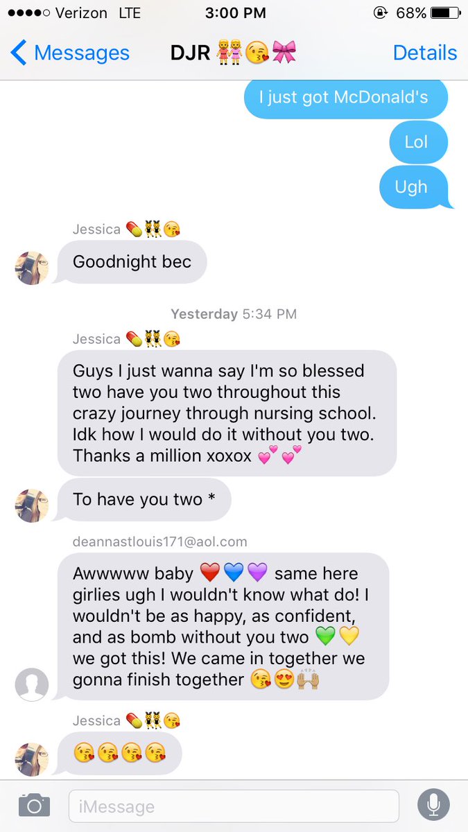 melloww_yelloww's tweet photo. This made me so emotional! They really are all I have in nursing school! God has blessed me with the best #DJRB 👯👯 https://t.co/78qyCOgkl6