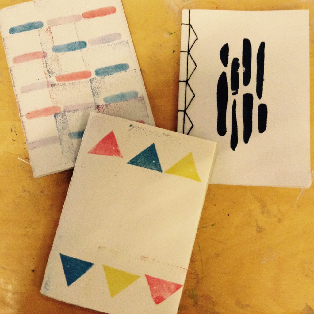 firstroadnorth's tweet photo. Learning new ways of bookbinding thanks to @SariaDigregorio https://t.co/HPbfP9z7gb