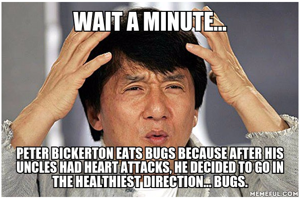 RISD_NFarnum's tweet photo. #RJHSummary My Summary Meme for the article Insect Diet For Healthy Living. https://t.co/G7WLsSeVxB