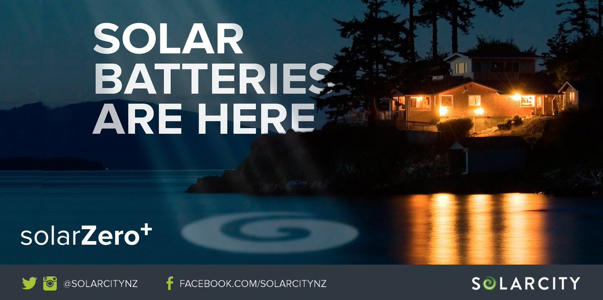 solarcityNZ's tweet photo. Introducing... #solarZero+, our latest service that’ll change the way Kiwi’s use #solarpower forever. #solarbattery https://t.co/cYBB1keVxm