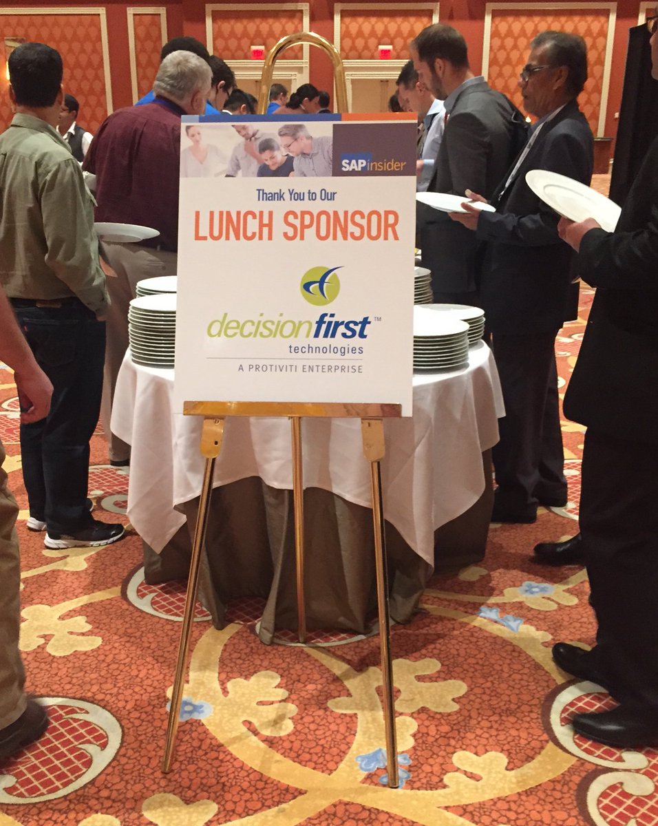pleonard_PRO's tweet photo. Great lunch at #BI2016 thanks to the sponsor @DecisionFirst @Protiviti  great job! https://t.co/ZjGcljamqN
