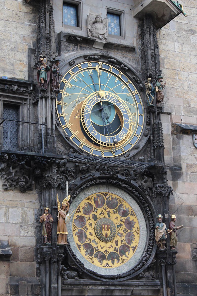 Steampunk_T's tweet photo. The oldest working astronomical clock installed in 1410, Prague https://t.co/w0vy2INcUF