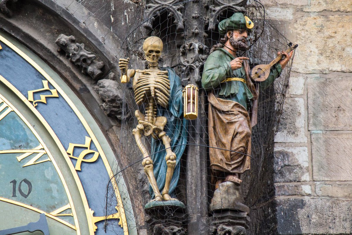The oldest working astronomical clock installed in 1410, Prague