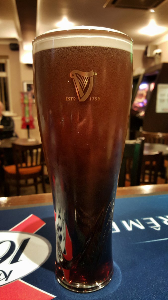 <a href="/BeerGlassphemy/">Beer Glassphemy</a> Guinness served in its own glass, but the new shape doesn't feel right.