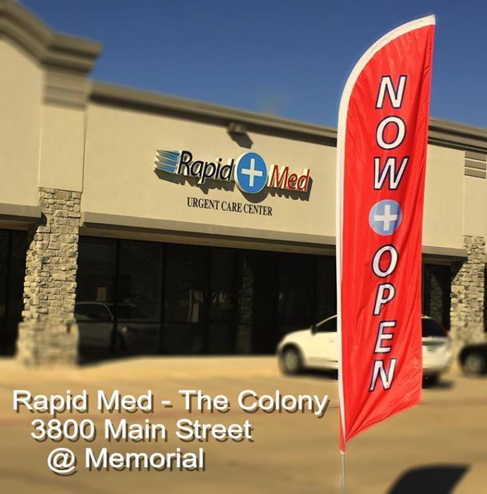 Look for these stand-out flags when heading to Rapid Med – The Colony. Despite the road co… ift.tt/1KWZygr