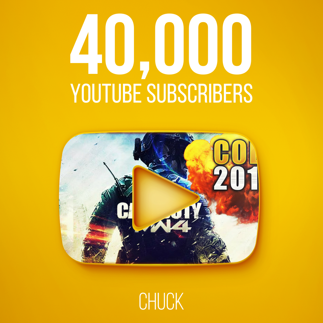 ChucktheCG's tweet image. THANK YOU EVERYONE SO MUCH &amp;lt;333 This is crazy and Its just insane that over 40,000 people have subbed to me.