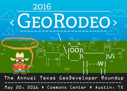 The 2016 #GeoRodeo page is now up - Registration is open for attendees and sponsors!
tnris.org/georodeo/2016/